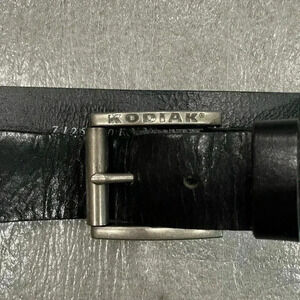 [Sz44]Kodiak black Leather Men  Belt